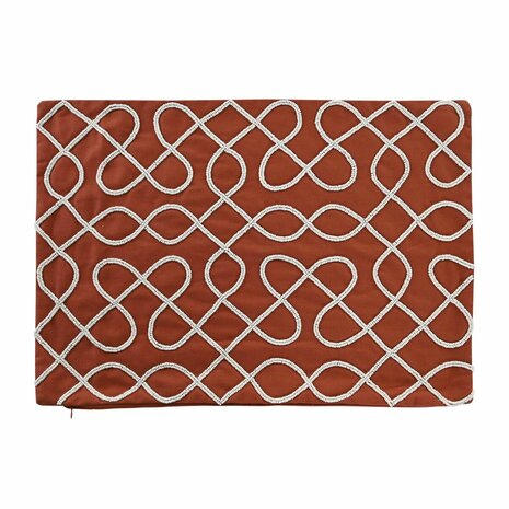 Kussenhoes DKD Home Decor 60 x 1 x 40 cm Terra cotta 1