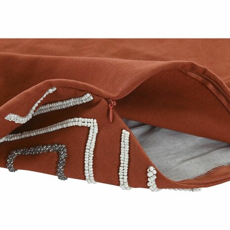 Kussenhoes DKD Home Decor Terra cotta Geometrisch 50 x 1 x 50 cm 2