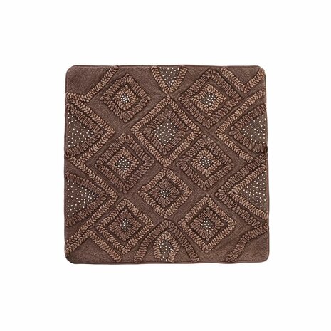 Kussenhoes DKD Home Decor Bruin Ruiten 50 x 1 x 50 cm 1