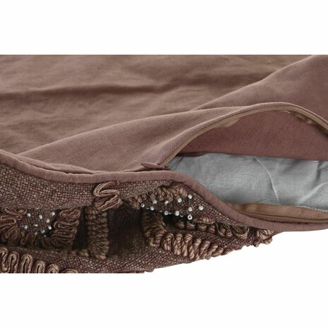 Kussenhoes DKD Home Decor Bruin Ruiten 50 x 1 x 50 cm 2