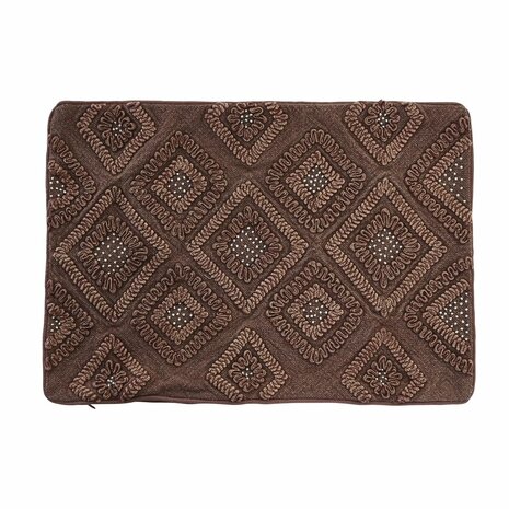 Kussenhoes DKD Home Decor 60 x 1 x 40 cm Bruin Ruiten 1