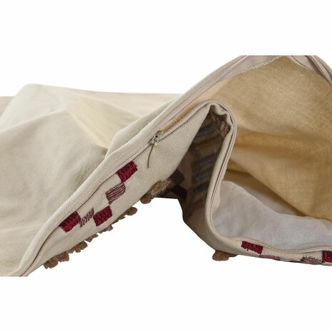 Kussenhoes DKD Home Decor Beige 50 x 1 x 50 cm 2