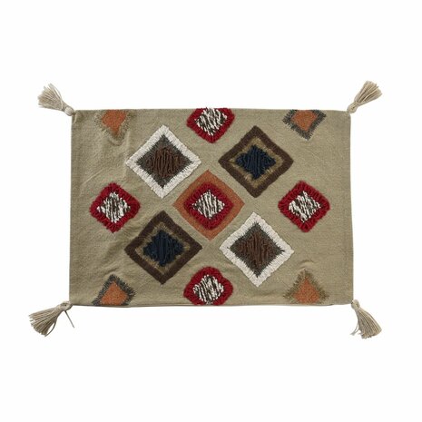 Kussenhoes DKD Home Decor 60 x 1 x 40 cm Multicolour Franjes 1