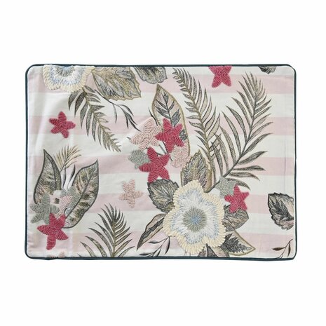 Kussenhoes DKD Home Decor 60 x 1 x 40 cm Roze Groen Tropisch 2