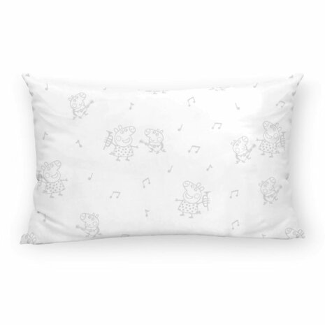 Kussensloop Peppa Pig Grijs Multicolour 175 Draden 30 x 50 cm 100% katoen 1