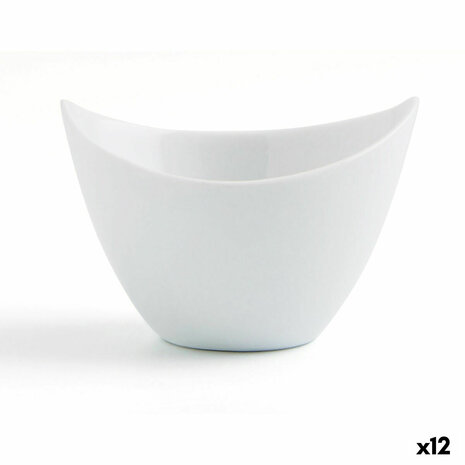 Kom Quid Gastro Fun Aperitief Wit Keramisch 9 x 6 cm (12 Stuks) 1