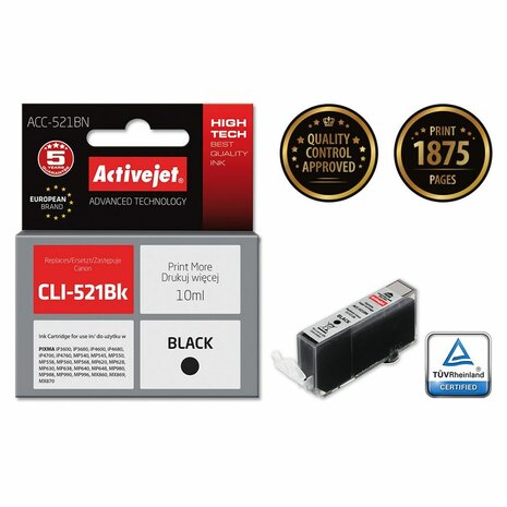 Compatibele inktcartridge Activejet ACC-521BN Zwart 2