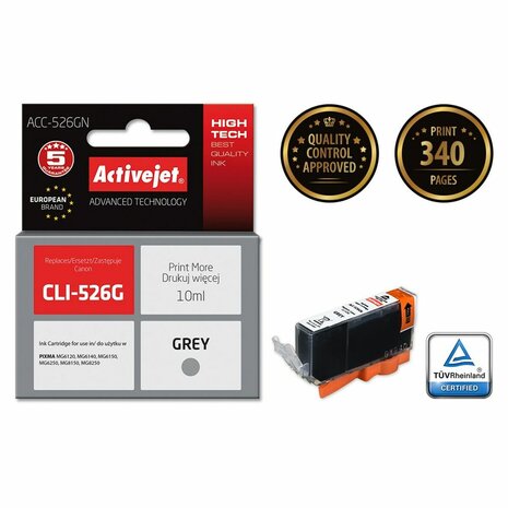 Compatibele inktcartridge Activejet ACC-526GN Grijs 2