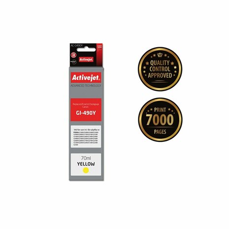 Originele inktcartridge Activejet AC-G490Y Geel 2
