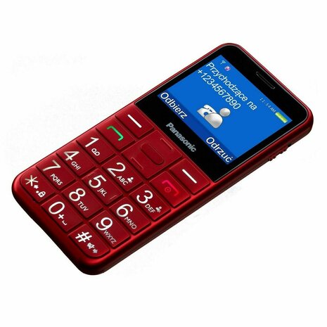 Senioren Telefoon Panasonic KX-TU155EXRN 2,4" Rood 4