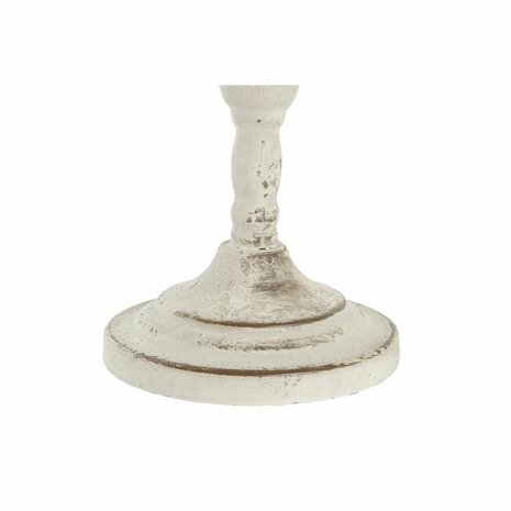 Kaarshouder DKD Home Decor Metaal Wit 13 x 13 x 25 cm 2