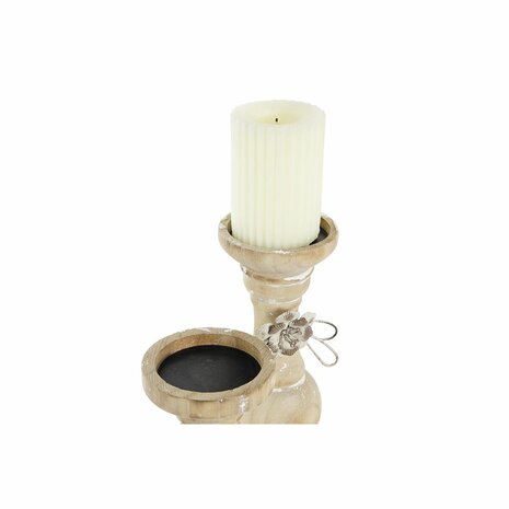 Kaarshouder DKD Home Decor Hout (9,5 x 9,5 x 28 cm) (2 Onderdelen) 3