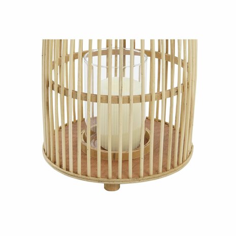 Kaarshouder DKD Home Decor Kristal Bamboe (25 x 25 x 56 cm) 2