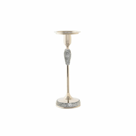 Kaarshouder DKD Home Decor Zilverkleurig Acryl Aluminium 12 x 12 x 36 cm 1