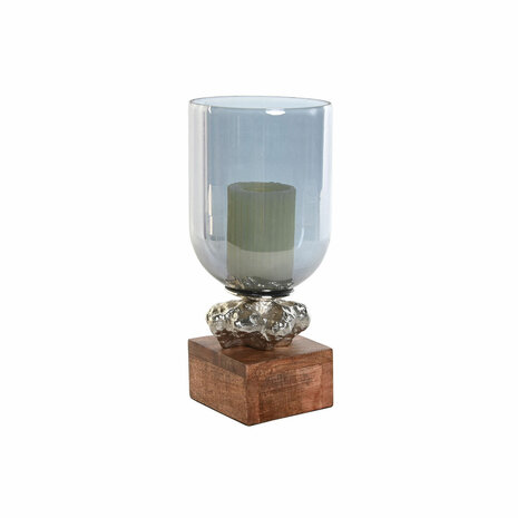 Kaarshouder DKD Home Decor 16,5 x 16,5 x 38,5 cm Kristal Aluminium 2