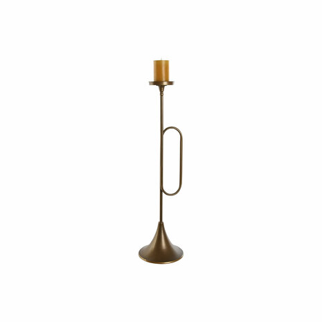Kaarshouder Home ESPRIT Gouden Metaal 21 x 21 x 78 cm 1