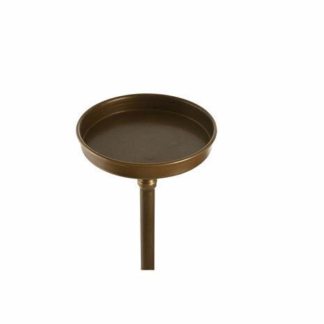 Kaarshouder Home ESPRIT Gouden Metaal 21 x 21 x 78 cm 2