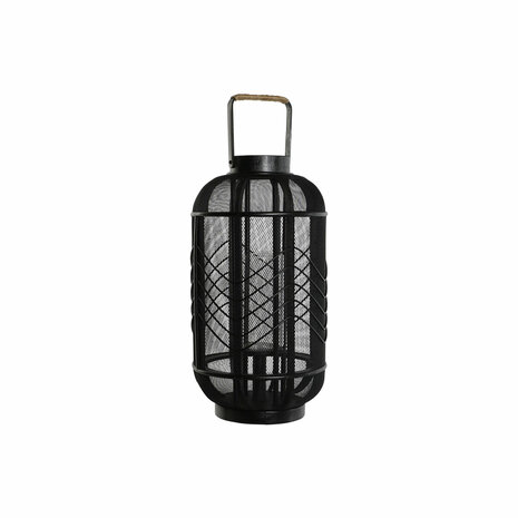 Kaarshouder Home ESPRIT Zwart Metaal 25,5 x 25,5 x 46,5 cm 1