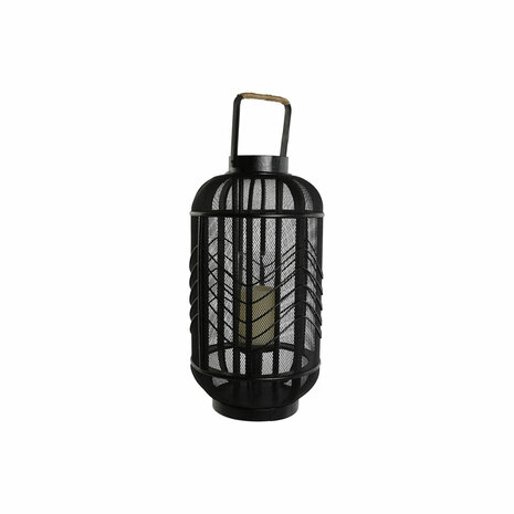 Kaarshouder Home ESPRIT Zwart Metaal 25,5 x 25,5 x 46,5 cm 6
