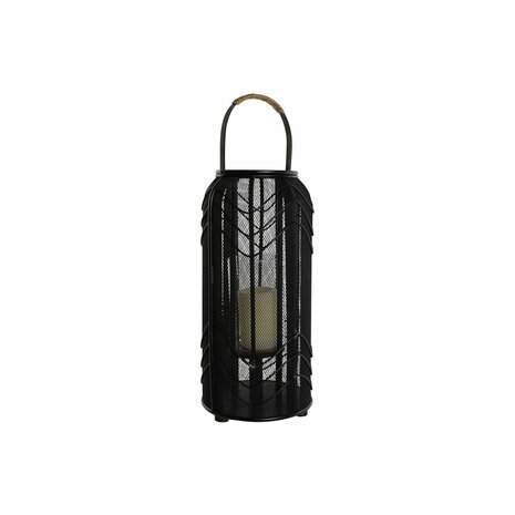Kaarshouder Home ESPRIT Zwart Metaal 21,5 x 21,5 x 43,5 cm 6