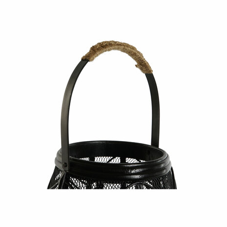 Kaarshouder Home ESPRIT Zwart Metaal 27,5 x 27,5 x 40 cm 2