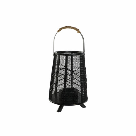 Kaarshouder Home ESPRIT Zwart Metaal 23 x 23 x 31,5 cm 1