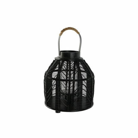 Kaarshouder Home ESPRIT Zwart Metaal 26,5 x 26,5 x 28 cm 1