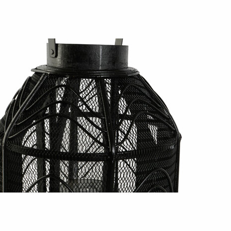 Kaarshouder Home ESPRIT Zwart Metaal 26,5 x 26,5 x 28 cm 3