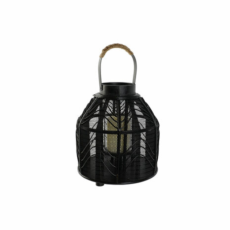 Kaarshouder Home ESPRIT Zwart Metaal 26,5 x 26,5 x 28 cm 6