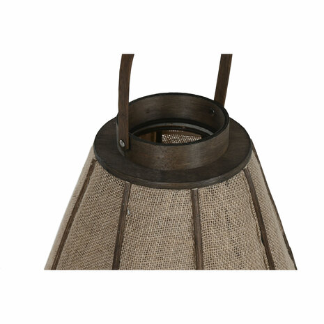 Kaarshouder Home ESPRIT Natuurlijk Jute Bamboe 36 x 36 x 48,5 cm 2