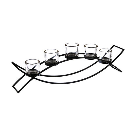 Kaarshouder Atmosphera Tealight Metaal (55 x 13,5 x 9 cm) 1