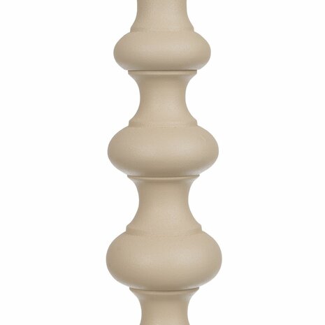 Kaarshouder 13 x 13 x 33 cm Aluminium Crème 4