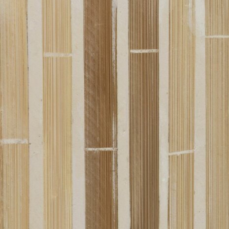Kaarshouder Beige Bamboe Hout MDF 10,5 x 10,5 x 16 cm 3