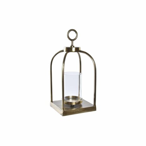 Lantaarn DKD Home Decor Kristal Gouden Aluminium (19 x 19 x 43 cm) 1