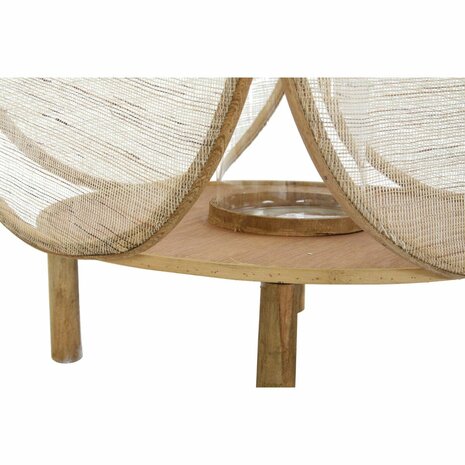 Lantaarn DKD Home Decor Kristal Natuurlijk Bruin Bamboe Orientaals 42 x 42 x 55 cm 5
