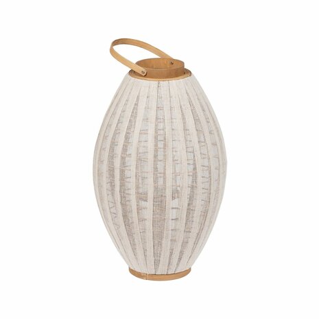 Lantaarn Beige Natuurlijk Bamboe Kristal 36 x 36 x 56 cm 1