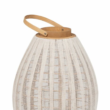 Lantaarn Beige Natuurlijk Bamboe Kristal 36 x 36 x 56 cm 3