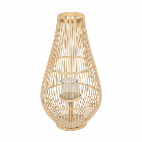 Lantaarn Natuurlijk Bamboe Kristal 35 x 35 x 66 cm 1
