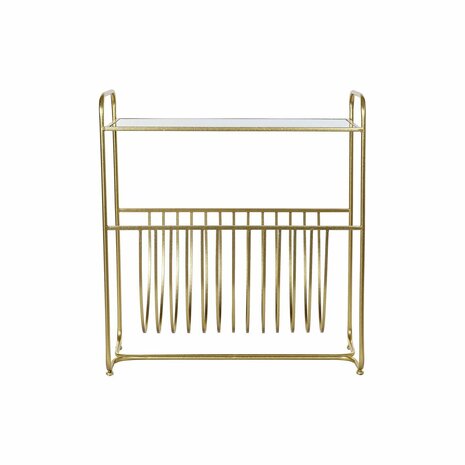 Tijdschriftenrek DKD Home Decor Spiegel Gouden Metaal (76 x 35 x 83 cm) 1