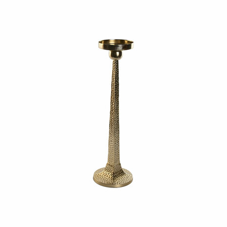 Kaarshouder Home ESPRIT Gouden Aluminium 18,5 X 18,5 X 64,5 cm 1