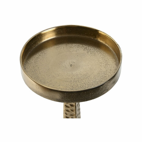 Kaarshouder Home ESPRIT Gouden Aluminium 18,5 X 18,5 X 64,5 cm 2