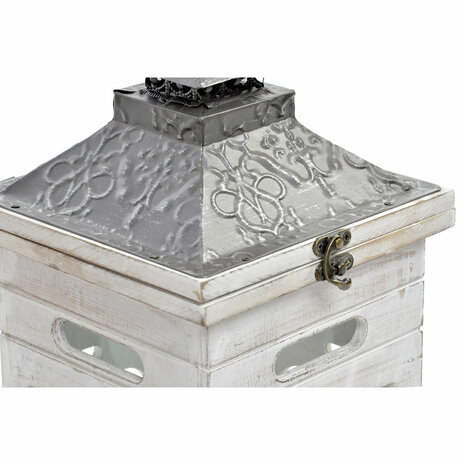 Straatlantaarn Home ESPRIT Natuurlijk Kristal Spar Arabisch 26,5 x 26,5 x 65 cm (2 Onderdelen) 2