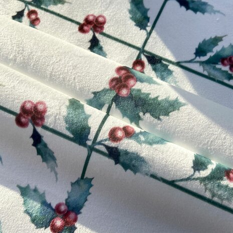 Tafelloper Belum terciopelo White Christmas 1 Multicolour Kerstmis 1