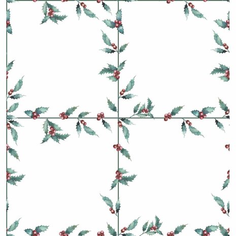 Tafelloper Belum terciopelo White Christmas 1 Multicolour Kerstmis 4