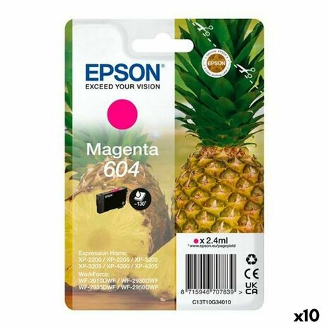 Originele inktcartridge Epson XP-2200 WF-2910DWF Zwart Magenta (10 Stuks) 1