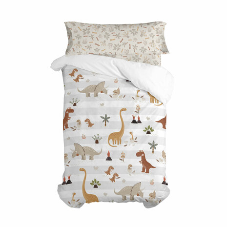Dekbedovertrek set HappyFriday Moshi Moshi Dino Family Multicolour 2 Onderdelen 1