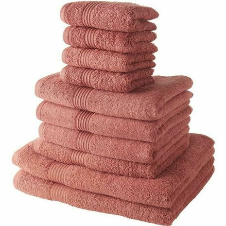 Handdoekenset TODAY Terra cotta 10 Stuks 1