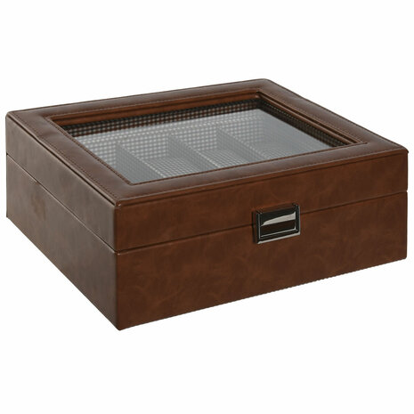 Juwelenkistje Home ESPRIT Bruin Kristal 26 x 20 x 9 cm 3
