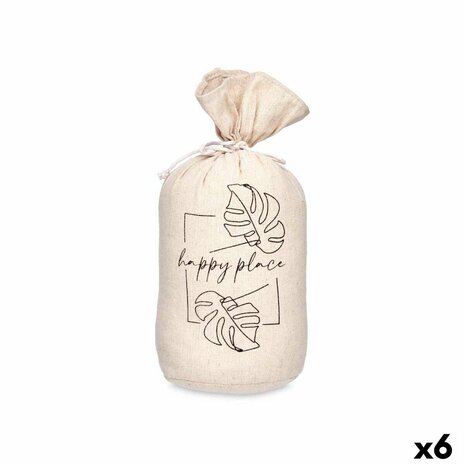 Deurstopper Happy Place Zak 13 x 26 x 13 cm (6 Stuks) 1