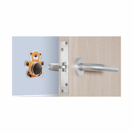 Deurstopper Inofix Deuren Beer Sticker Oranje PVC 3